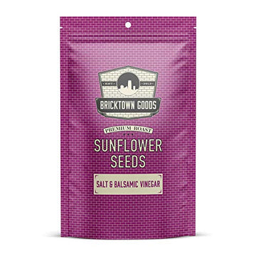 Bricktown Goods Salt And Balsamic Vinegar Flavored Sunflower Seeds - 3 Pack - Boldly Seasoned And Roasted In-Shell Sunflower See