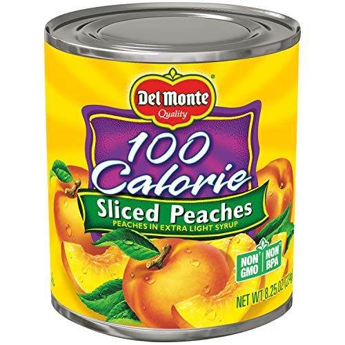 Del Monte Canned Sliced Peaches In Extra-Light Syrup, 8.25 Ounce (Pack Of 12)