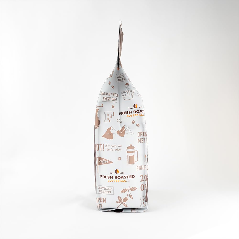 Fresh Roasted Coffee, Maple Crème Flavored Coffee, 5 Lb (80 Oz), Medium Roast, Kosher, Whole Bean