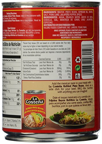 La Costena Beans, Pinto, 20.5 Ounce (Pack Of 12)