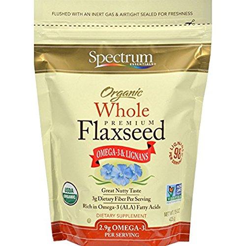 Spectrum Essentials Flaxseed Organic Whole 15 oz ( Multi-Pack)5