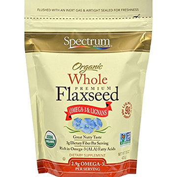 Spectrum Essentials Flaxseed Organic Whole 15 oz ( Multi-Pack)5