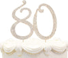 Hatcher Lee Bling Crystal Rhinestone 80 Birthday Cake Topper - Best Keepsake | 80Th Party Decorations Gold