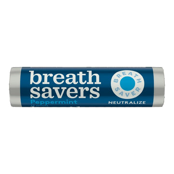 Breathsavers Peppermint Rolled Mints, 12 Per Roll (Pack Of 48)