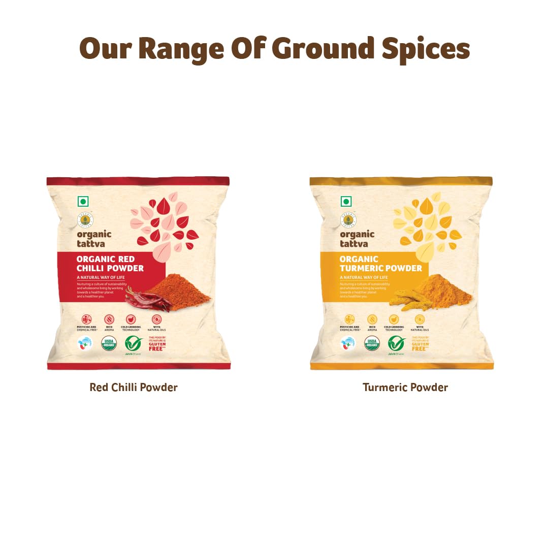 Organic Tattva, Organic Dried Coriander Powder (Dhaniya) | Quality Dhaniya Powder, Naturally Processed, From Farm Picked Fresh C
