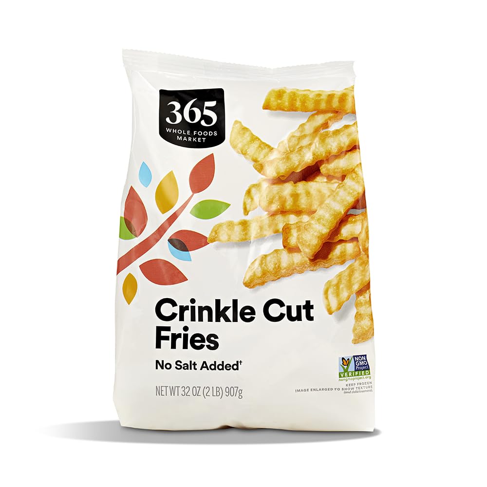 365 Everyday Value, Crinkle Cut French Fries No Salt Added, 32 oz, (Frozen)