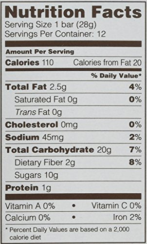 Nature'S Bakery, Whole Wheat Fig Bar, Blueberry (Kosher) (6 Twin Pack Of 2 Oz Each), 12 Ounce