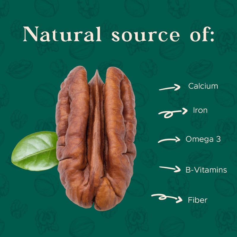 Premium Raw Pecan Halves 16Oz (1 Lb) | American-Grown, Non-Gmo | Batch Tested Gluten & Peanut Free | No Ppo Or Preservatives | R