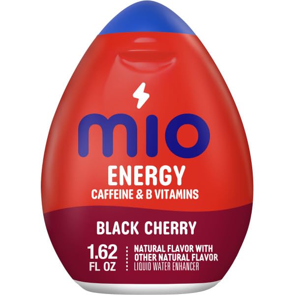 Mio Energy Liquid Water Enhancer Variety Pack, 8 Pack - 4 Acai Berry Storm & 4 Black Cherry, 12.96 Fl Oz