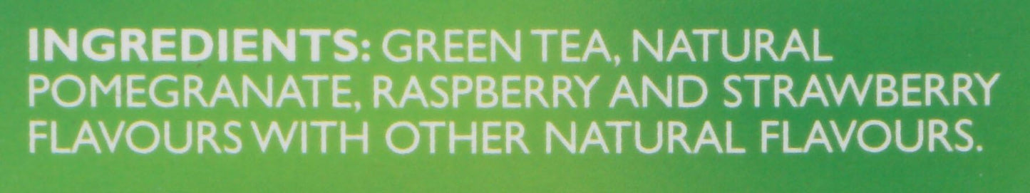 Twining Tea Green Pomegranate, Raspberry, Strawberry, 20 Ct