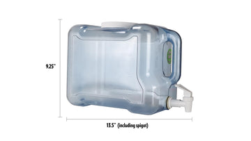 New Wave Enviro Products Bpa Free Tritan Bottle, 2 Gallon Refrigerator With Spigot, Light Blue