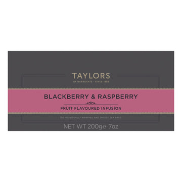 Taylors Of Harrogate Blackberry & Raspberry Herbal Tea, 100 Count (Pack Of 1)