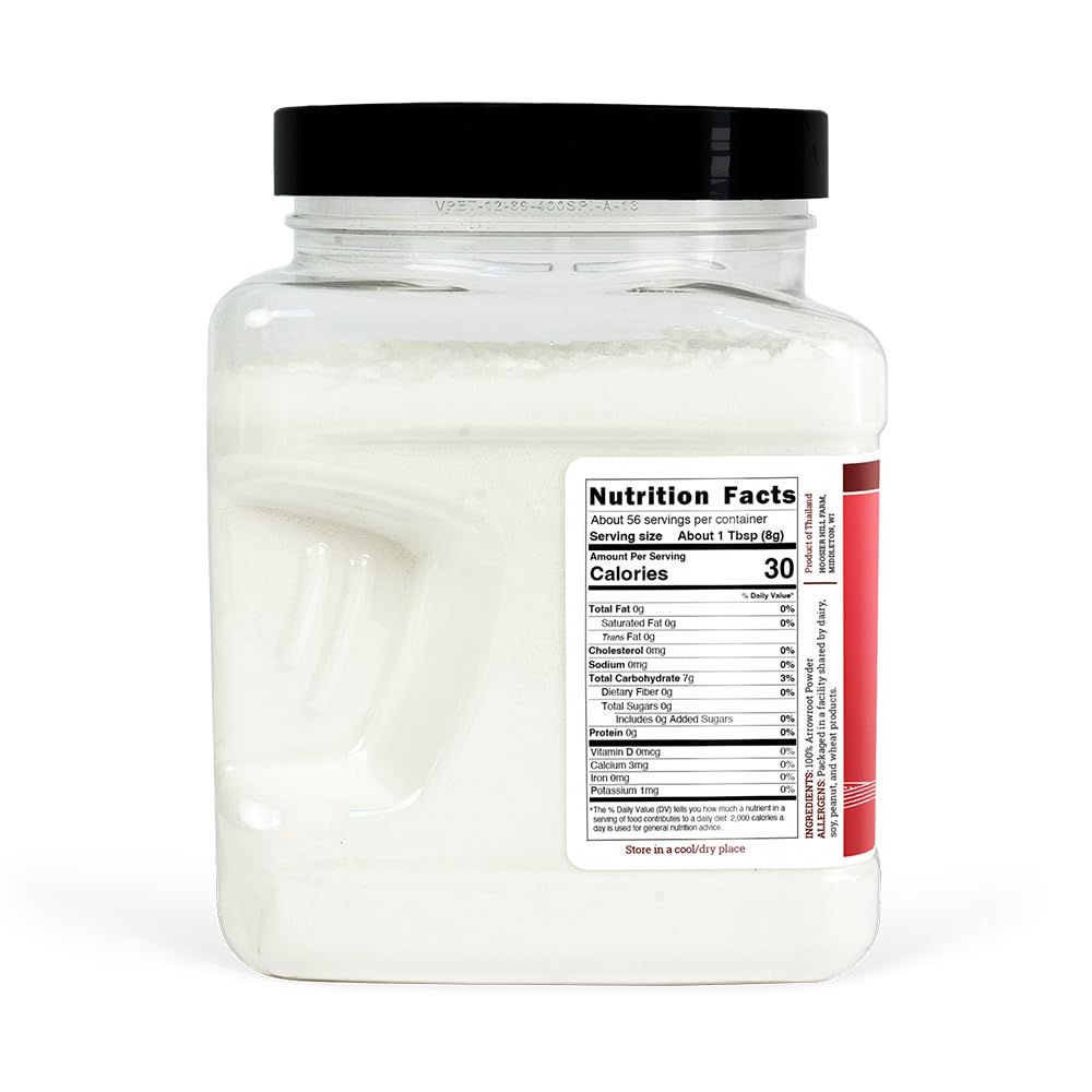 Hoosier Hill Farm Premium Arrowroot Powder, 1LB (Pack of 1)