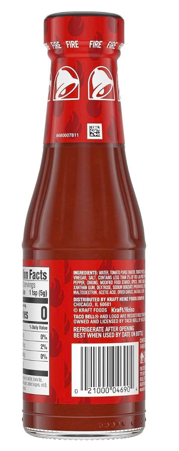 Taco Bell Fire Sauce Pack Of 2-7.5Oz Ea