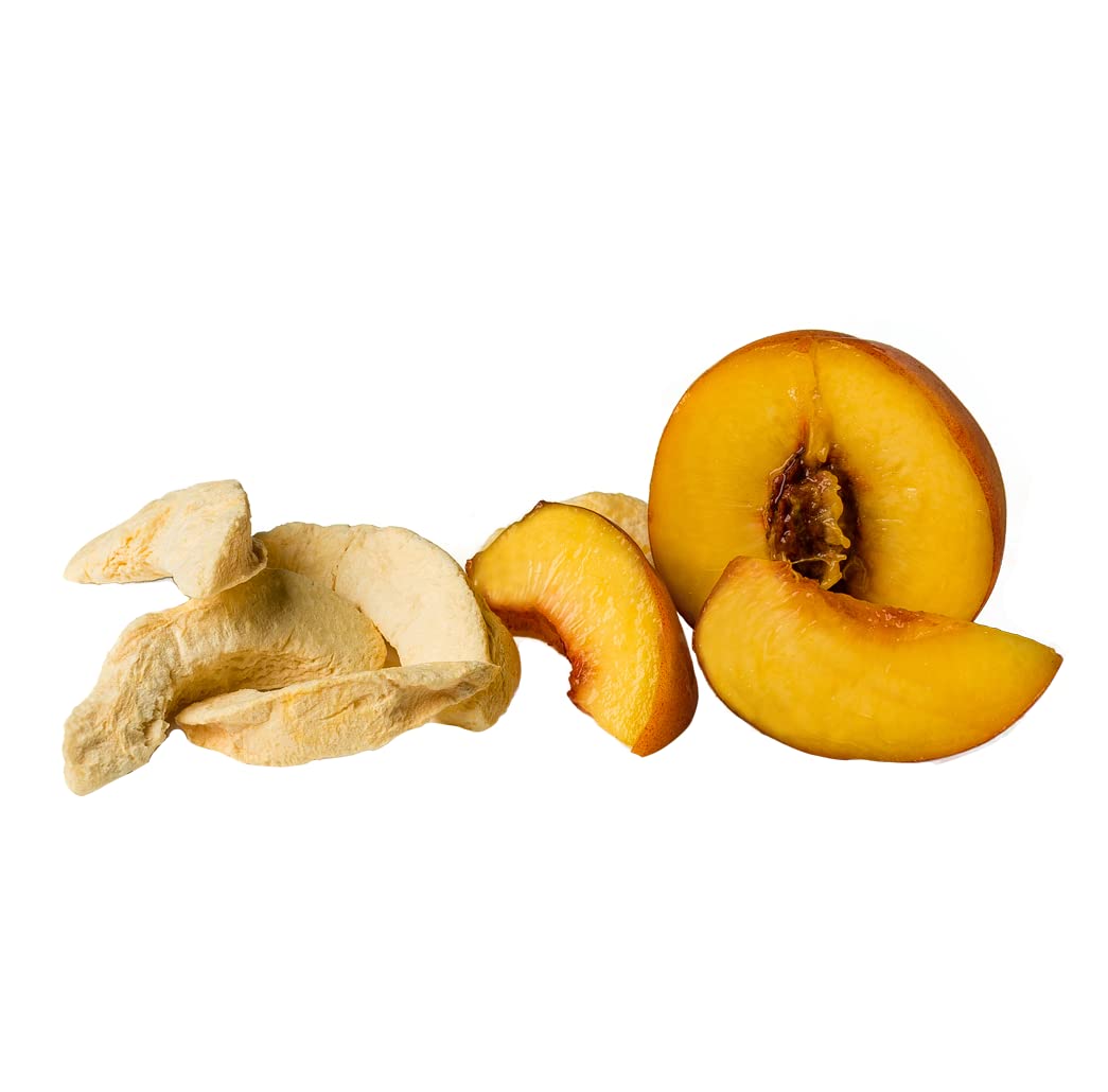 Freeze-Dried Peach - 7 Pack - 100% Real Fruit, No Sugar Added, Crunchy & Delicious, Long Shelf Life