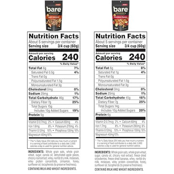 Bare Granola Cereal Variety Pack, 11 oz Bags (Pack of 3)