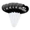 GRAPHICS & MORE Cupcake Picks Set of 6 - Acrylic Heart Decoration - University of Indianapolis