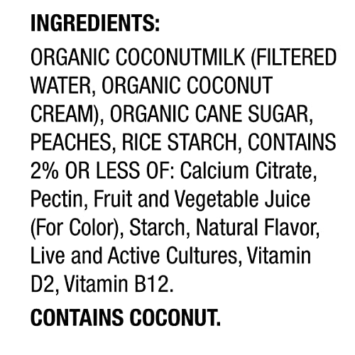 So Delicious, Peach Coconut Milk Yogurt, 5.3 Ounce