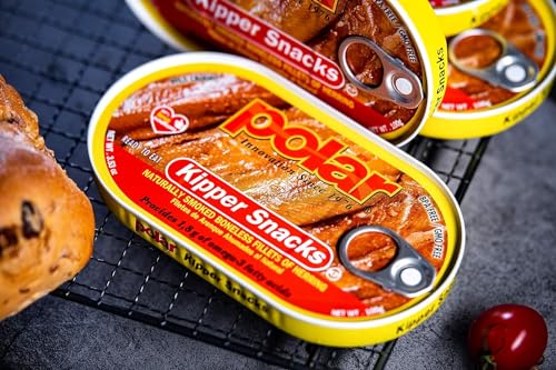 MW Polar Kipper Snacks, 90% Less Sodium, 3.53 Ounce (Pack of 12), Naturally Wood Smoked, Ready to Eat Canned Fish