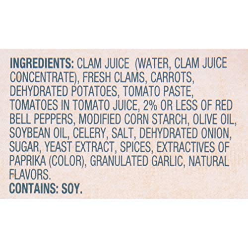 Snow'S Manhattan Clam Chowder, 15 Oz Can (Pack Of 12) - 11G Protein Per Serving - Ready-To-Serve Authentic Manhattan Style Recip