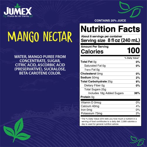 Jumex Mango Nectar, 64 Fl Oz Tetra Pak (Pack of 8)