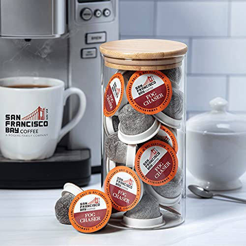 SAN FRANCISCO BAY Compostable Coffee Pods - Fog Chaser, Medium Dark Roast, 36 Ct, K Cup Compatible with Keurig 2.0