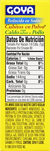Goya Foods Chicken Bouillon Reduced Sodium, 2.82 Ounce