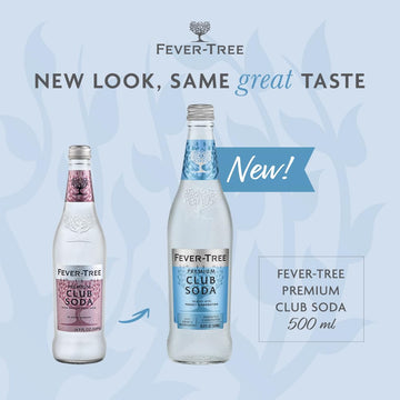 Fever Tree Club Soda - Premium Quality Mixer - Refreshing Beverage For Cocktails & Mocktails. Naturally Sourced Ingredients, No