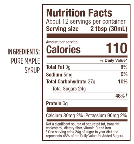 Butternut Mountain Farm Pure Maple Syrup From Vermont, Grade A (Prev. Grade B), Dark Color, Robust Taste, All Natural, Easy Sque