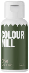 Colour Mill Oil-Based Food Coloring, 20 Milliliters Olive