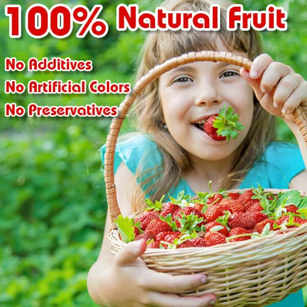 EquSym Freeze Dried Strawberry Pieces – Crunchy Fruit Snack for Yogurt, Cereal, Smoothies – 5oz/142g