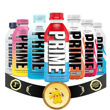 NEW FLAVOR! Sivint Prime Hydration Drink Variety Pack - 16.9 fl oz, 7 Pack - Refreshing Hydration for Active Lifestyles