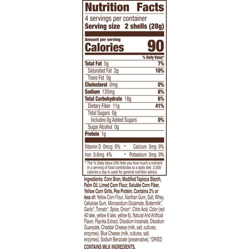 Old El Paso Carb Advantage Taco Shells Nacho Cheese Flavored 7g Net Carbs 90 Calories Gluten Free Crunchy Taco Shells 8 Count 3.95 oz