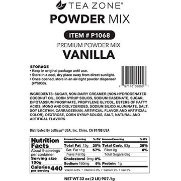 Tea Zone 2 Lbs Vanilla Powder