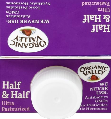 Organic Valley, Organic Lactose Free Half & Half Cream, Quart, 32 oz