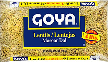 Goya Foods Lentils, Dry, 4 Pound (Pack Of 6)