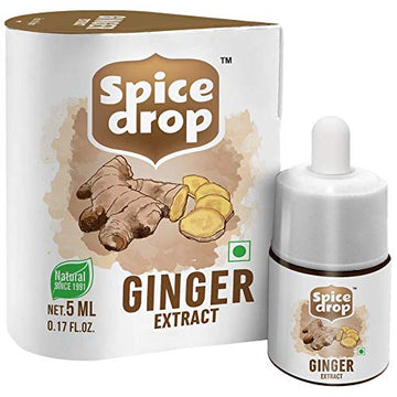 Spice Drop Pure Ginger Extract - Salad Dressing, Seasoning, Cooking, Baking, Tea, Coffee | Natural Immunity Booster | Premium Qu