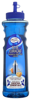 MASTER OF MIXES Blue Curacao Cocktail Mix, 375 ML Bottle (12.7 Fl Oz), Individually Boxed