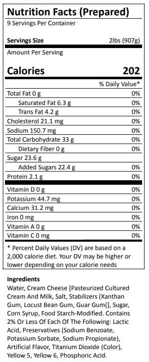 Generic Cheese Pie & Pastry Filling, 2 Pound Pouch, 16 Ounce (Pack of 1)