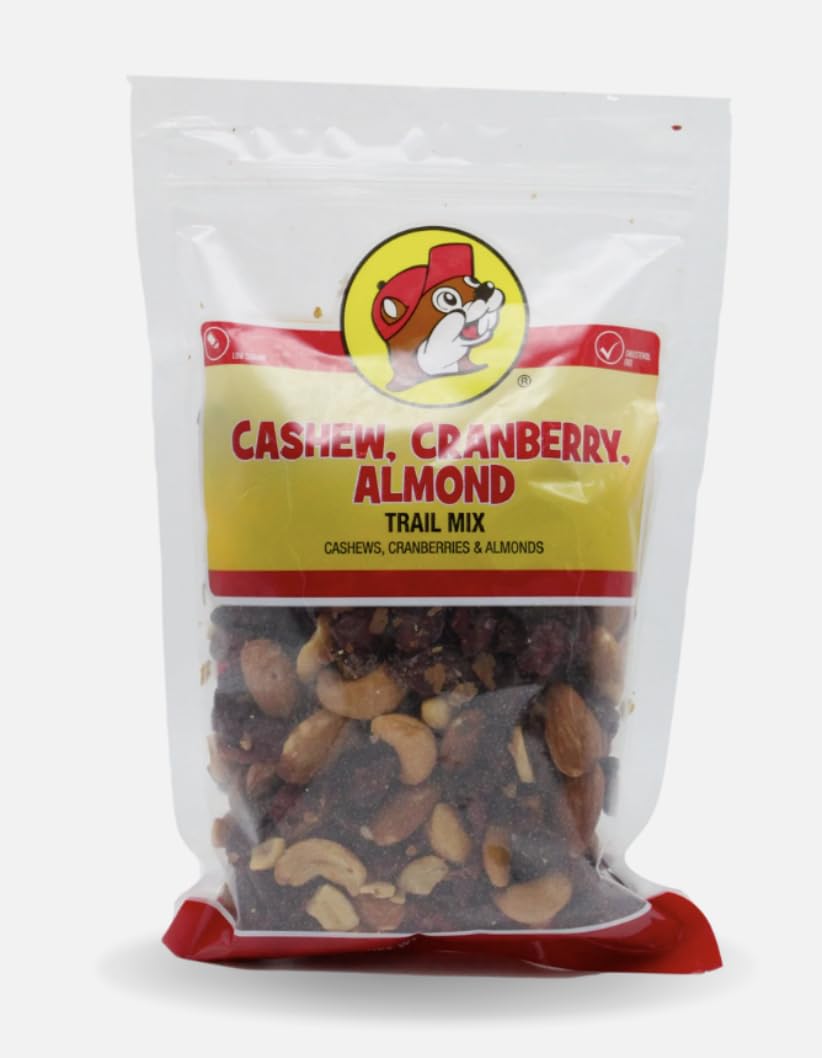 Buc-ees High Protein Trail Mix, Cashew Cranberry Almond, 10 Ounce Resealable Bag, Healthy Snack for Adults