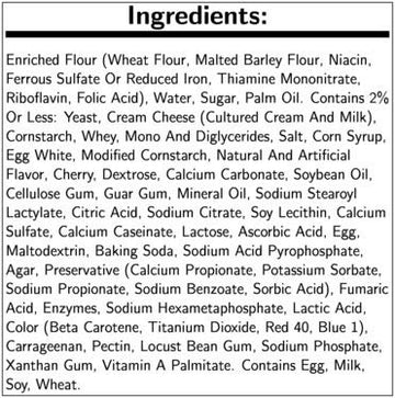 Cloverhill Bear Claw Cherry Cheese Danish, 4.25 Ounce - 36 Per Case.