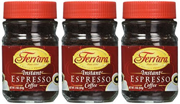 Ferrara Instant Espresso Coffee - Pack Of 3 (2 Oz Each Jar)