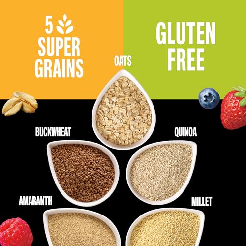 KIND Healthy Grains Energy Bars Mixed Berry 19g Whole Grains Made with Super Grains Gluten Free Snacks 5 Ct 7.1oz