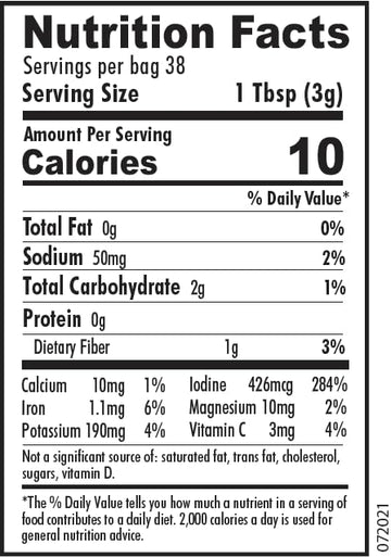 Maine Coast Sea Vegetables Dulse Flakes 4 oz Bag - Wild Atlantic - Organic Seaweed