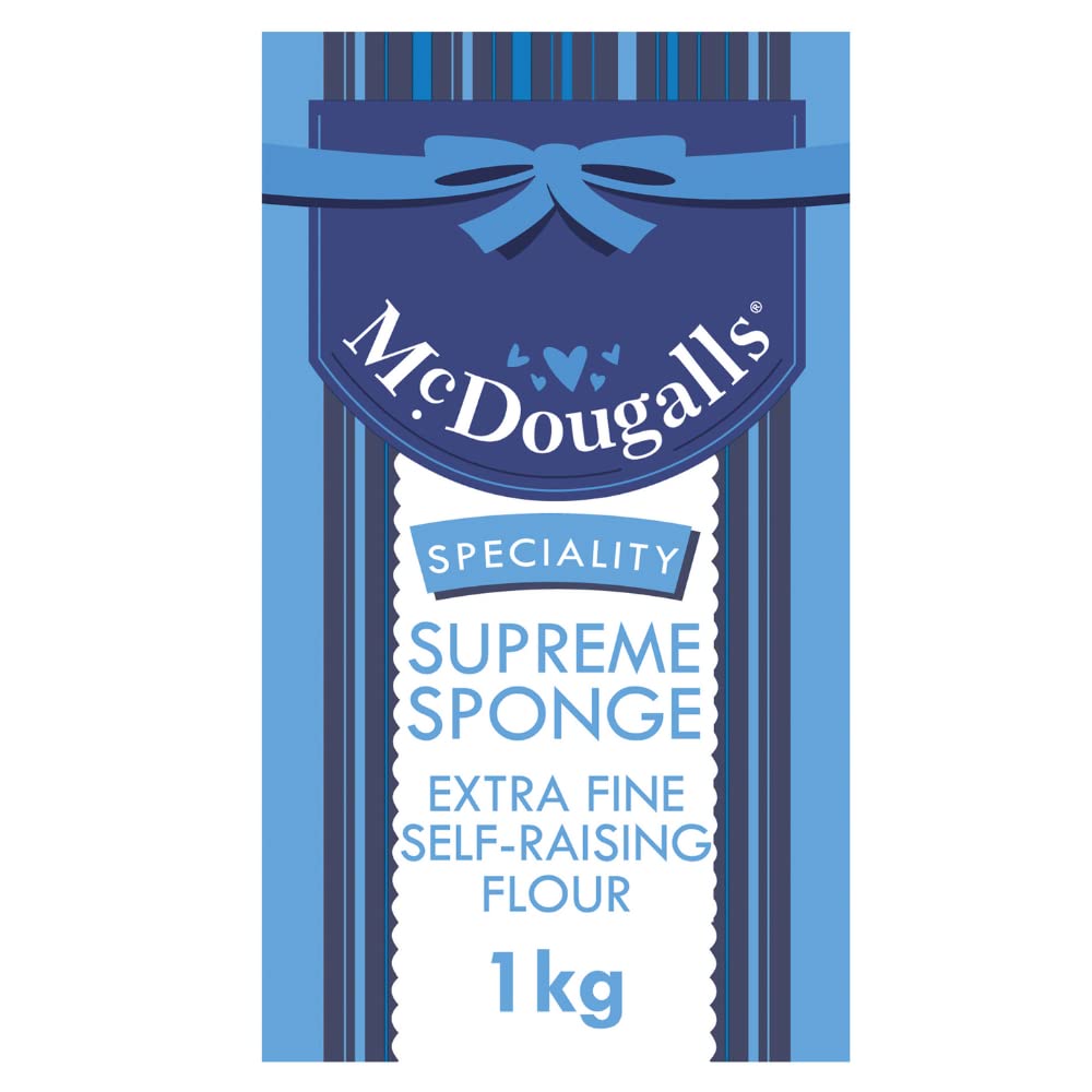 Mcdougalls Supreme Sponge Self-Raising Flour 1 Kg Bag (Pack Of 1)
