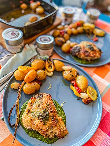 Rosemary Sea Salt - Gourmet Infused Sea Salt - Artisanal Seasoning - Non Gmo - All Natural - Sustainably Sourced - Small Batch -