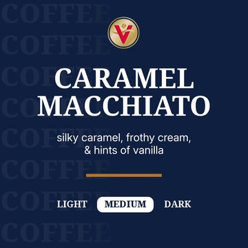 Victor Allens Coffee Caramel Macchiato Flavored Coffee Pods, Medium Roast, 12 Count, Compatible with Keurig K-Cup malt-inspired, Brown