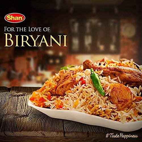 Shan Karachi Beef Biryani Masala Mix 2.11 Oz (60G) - Authentic Biryani Spice Mix For Beef Pilaf, Traditional Indian Spices For B