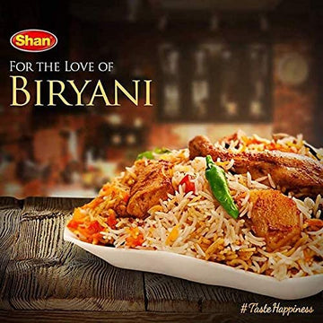 Shan Biryani Masala Seasoning Mix (50G) - Authentic Spice Packets For Flavorful Layered Rice Pilaf - Perfect For Chicken, Meat & Vegetable Biryani - Traditional Indian Seasoning Blend - (Pack Of 3)