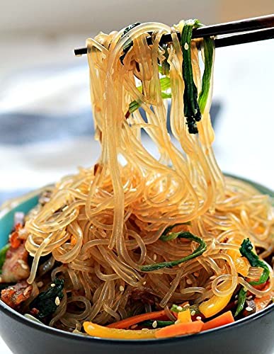 Sungiven Sweet Potato Glass Noodles, Korean Vermicelli Pasta, Fat-Free And Gluten-Free, 100% Sweet Potato Starch, No Additive, N